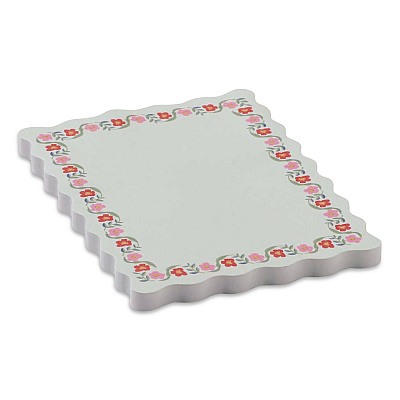 Delphine Floral Self-Stick Notes , 3.3" x 4.1", White/Multicolor, 50 Sheets/Pad (NPH005)