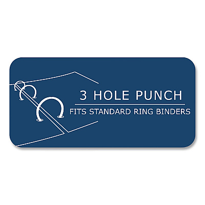 Roaring Spring Heavyweight BioBased Filler Paper, Side: 3-Hole, 8.5 x 11, Medium/College Rule, 100/Pack (13986)