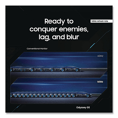 HP Odyssey G5 Curved WQHD LED Gaming Monitor, 34" Widescreen, VA Panel, 3440 Pixels x 1440 Pixels (LC34G55TWWNX)