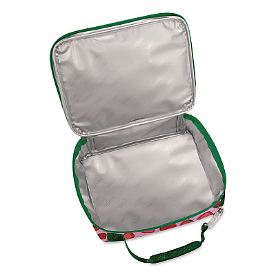 Thermos Kids Strawberry Smiles Insulated Lunch Bag, 9.5 x 3.75 x 7.5, Red Strawberry Print (N225017006ST)