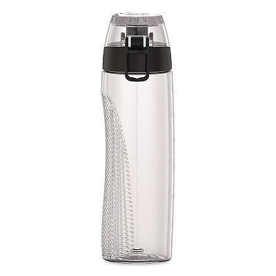 Thermos Tritan Plastic Hydration Water Bottle with Meter, 24 oz, Clear (THRHP4100CL6)
