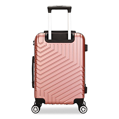 TUCCI SPETTACOLO Hardside Carry-On Spinner Suitcase, 13.7 x 8.2 x 20, Rose Gold (T072220INRGD)