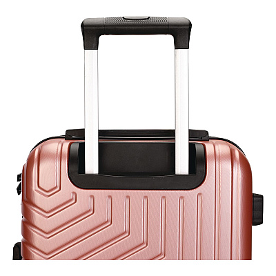 TUCCI SPETTACOLO Hardside Carry-On Spinner Suitcase, 13.7 x 8.2 x 20, Rose Gold (T072220INRGD)
