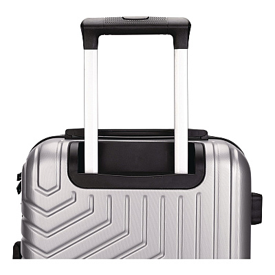 TUCCI SPETTACOLO Hardside Carry-On Spinner Suitcase, 13.7 x 8.2 x 20, Titanium Silver (T072220INTSL)