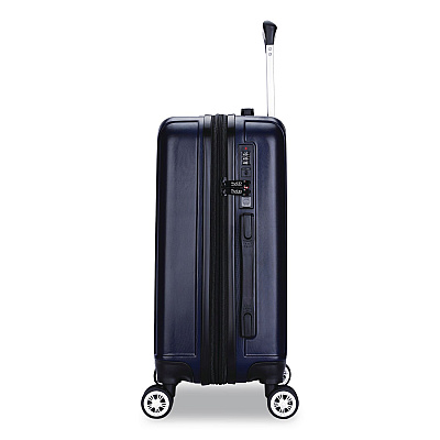 TUCCI TESORO Hardside Carry-On Spinner Suitcase, 13.7 x 7.6 x 22.8, Blue (T073120INBLU)