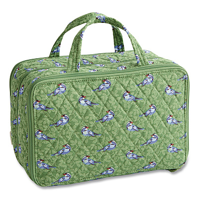 Ultimate Travel Case, 10.75 x 5.5 x 7.25, Green Birds (5192922584)