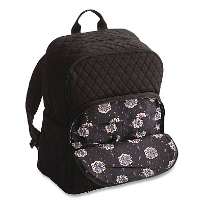 Bancroft Large Premium Cotton Laptop Backpack, Fits Devices Up to 15", 12" x 9" x 16.5", Moonless Night (5387220089)