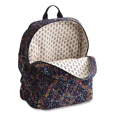Bancroft Large Premium Cotton Laptop Backpack, Fits Devices Up to 15", 12" x 9" x 16.5", Starry Paisley (5387222510)