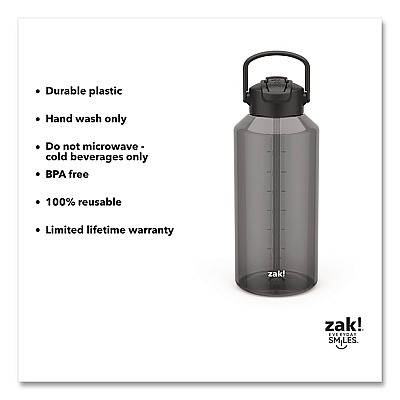 Liberty Plastic Water Bottle, 64 oz, Ebony (0015X270)