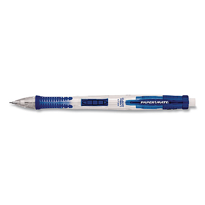 Paper Mate Clear Point Mechanical Pencil, 0.7 mm, HB #2, Black Lead, Blue Barrel (56043EA)