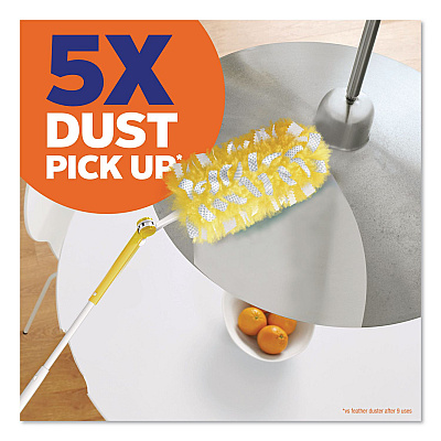 Swiffer 360 Heavy Duty Extendable Starter Dusting Kit, 3 Refills and One 6" to 3 ft Pole, 4 Kits/Carton (89114CT)