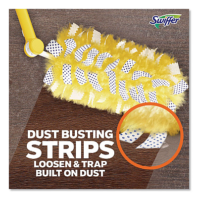 Swiffer 360 Heavy Duty Extendable Starter Dusting Kit, 3 Refills and One 6" to 3 ft Pole, 4 Kits/Carton (89114CT)