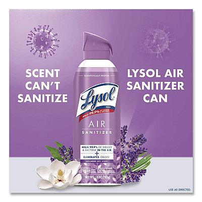 LYSOL Air Sanitizer Spray, Lavender Sky Scent, 10 oz Aerosol Spray (56348EA)