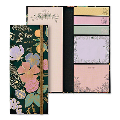 Colette Note-Folio Sticky Notes Combo Pack, (1) 2.67" x 6.5", (2) 2.67" x 2.09", (3) 2.67" x 0.63", Multicolor, 50 Sheets/Pad (NPN003)
