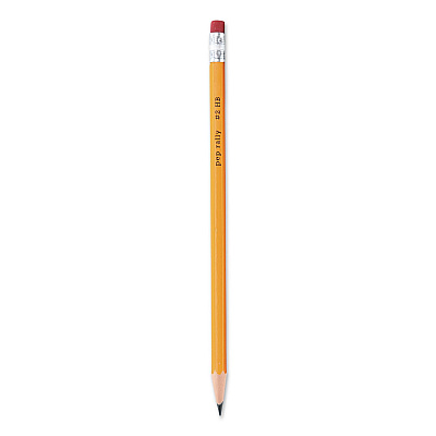 Pep Rally Wooden Pencil, 2.1 mm, #2 Medium Lead, Yellow Barrel, 8/Pack (59803US)