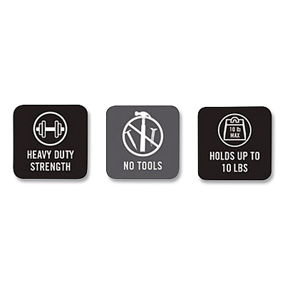Velcro Professional Series High-Strength Hook-and-Loop Roll Fastener, 1" x 15 ft, Black (31305)