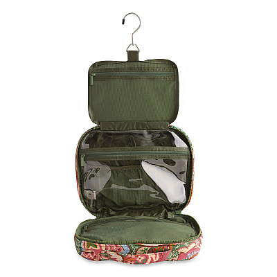 Hanging Travel Organizer, 9.75 x 4 x 7.5, Leaf Me Not Paisley (5018322537)