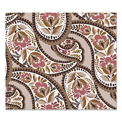 Insulated Lunch Bag, 7.25 x 4.25 x 9, Blooming Paisley (5050822531)
