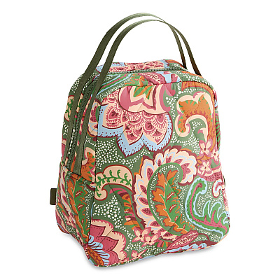 Insulated Lunch Bag, 7.25 x 4.25 x 9, Leaf Me Not Paisley (5050922537)