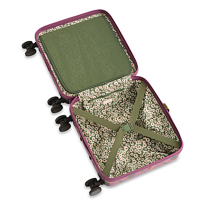 16" Mini Adair Spinner, 14 x 8 x 16, Curly Tulips Purple Floral (5211421387)