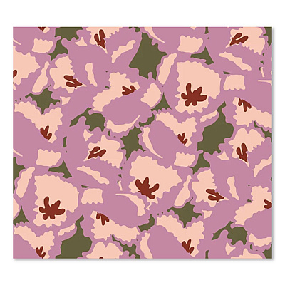 16" Mini Adair Spinner, 14 x 8 x 16, Curly Tulips Purple Floral (5211421387)