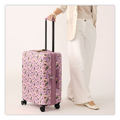 26" Adair Spinner, 18 x 11 x 26, Curly Tulips Purple Floral (5212121387)