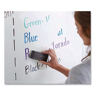 EXPO White Board CARE Dry Erase Eraser, 5.13 x 2.25 x 1.25, Charcoal, 12/Carton (81505CT)