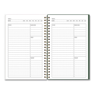 Blue Sky Bespoke Letterpress Content Notebook, Strawberry and Bee Cover, (150) 8 x 5 Sheets (159140)