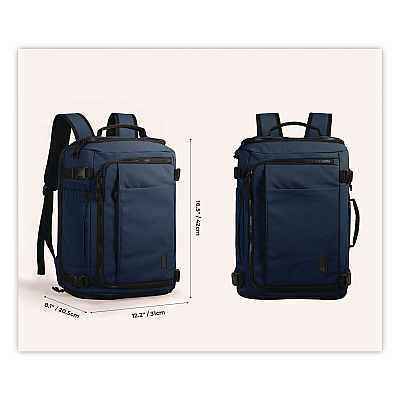 Blast Laptop Backpack, Fits Devices Up to 15.9", 12.2 x 8.1 x 16.5, Navy Blue (0301094AC398)