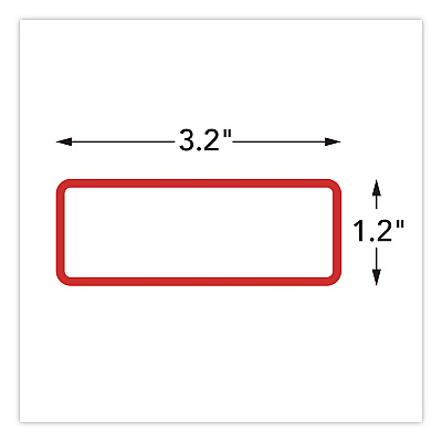 COSCO Magnetic Dry Erase Signs, 3.2 x 1.2, Assorted Colors, 24/Pack (098562)