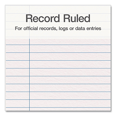 Adams Record Ledger Book, Record-Style Rule, Blue Cover, 12.12 x 7.62 Sheets, 300 Sheets/Book (ARB712CR3)