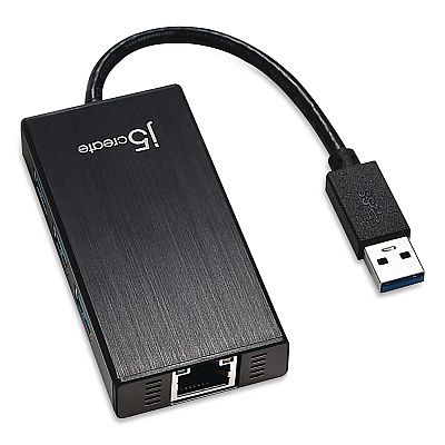 j5create 3-Port USB 3.0 Hub, Black (JUH470A)