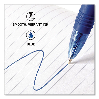 Zebra Z-Grip Ballpoint Pen, Retractable, Medium 1 mm, Blue Ink and Barrel, 48/Pack (20428)