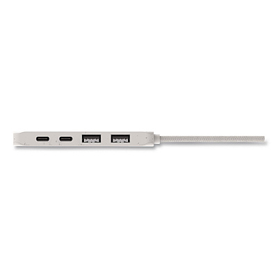 j5create 4-Port USB-A/USB-C Hub, Pure White (JCH342EW)