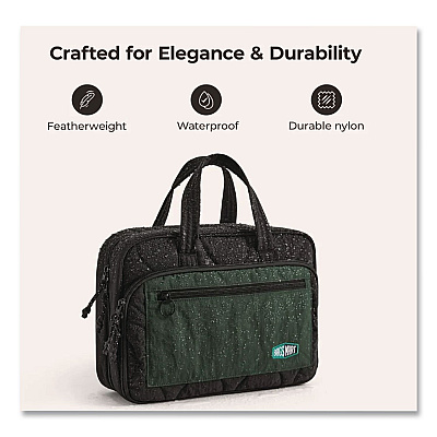 Walker Toiletry Bag, 12.6 x 4.3 x 9.1, Black (0108140AN298)