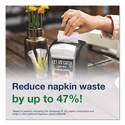 Tork Xpressnap Interfold Dispenser Napkins, 2-Ply, 6.5 x 8.4, Natural, 720/Pack, 6 Packs/Carton (806700)