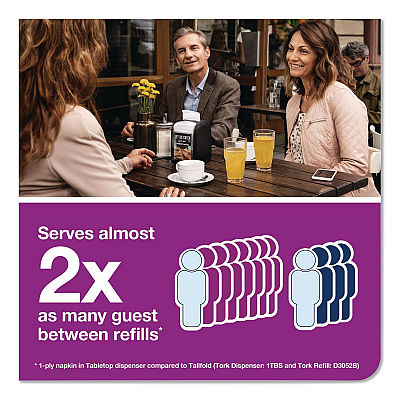 Tork Xpressnap Interfold Dispenser Napkins, 2-Ply, 6.5 x 8.4, Natural, 720/Pack, 6 Packs/Carton (806700)