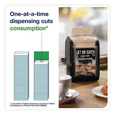 Tork Xpressnap Interfold Dispenser Napkins, 2-Ply, 6.5 x 8.4, Natural, 720/Pack, 6 Packs/Carton (806700)
