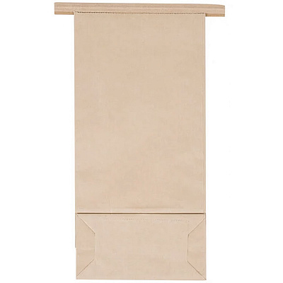 Bagcraft Stand-Up Window Bakery Bag, 4.75 x 2.5 x 9.5, Natural, 500/Carton (300249)