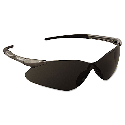 KleenGuard Nemesis VL Safety Glasses, Gunmetal Frame, Smoke Uncoated Lens (KCC25704)