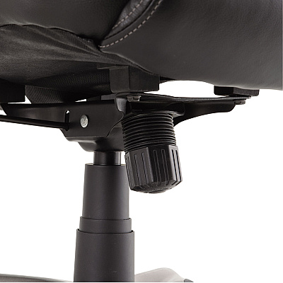 Alera Veon Series Executive High-Back Bonded Leather Chair, Supports Up to 275 lb, Black Seat/Back, Graphite Base (ALEVN4119)
