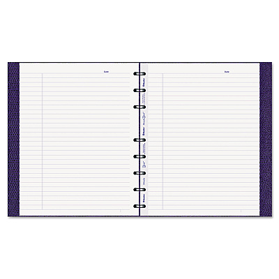 Blueline MiracleBind Notebook, 1-Subject, Medium/College Rule, Purple Cover, (75) 9.25 x 7.25 Sheets (REDAF915086)
