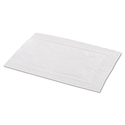 Hoffmaster Classic Embossed Straight Edge Placemats, 10 x 14, White, 1,000/Carton (HFM601SE1014)