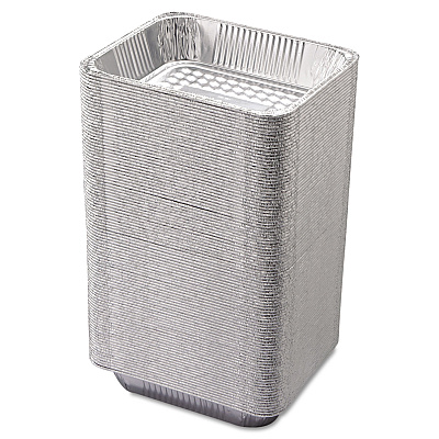 HFA Aluminum Steam Table Pans, Half-Size Deep, 2.56" Deep, 10.38 x 12.75, 100/Carton (HFA32140)
