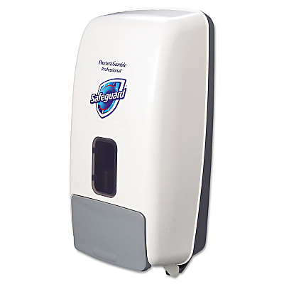 Safeguard Professional Foam Hand Soap Dispenser, 1,200 mL, White/Gray (PGC47436)