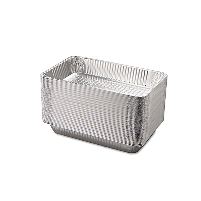 HFA Aluminum Steam Table Pans, Full-Size Deep, 65 Gauge, 3.19" Deep, 12.19 x 20.75, 50/Carton (HFA201970)