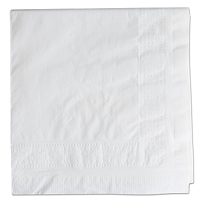 Hoffmaster Cellutex Table Covers, Tissue/Polylined, 54" x 108", White, 25/Carton (HFM210130)