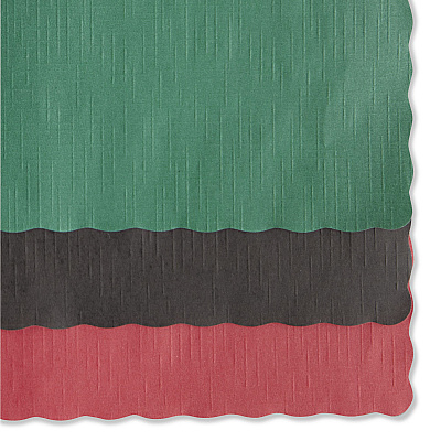 Hoffmaster Solid Color Scalloped Edge Placemats, 9.5 x 13.5, Hunter Green, 1,000/Carton (HFM310528)