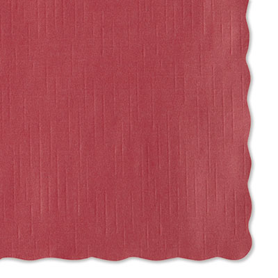 Hoffmaster SOLID COLOR SCALLOPED EDGE PLACEMATS, 9.5 X 13.5, RED, 1,000/CARTON (HFM310521)