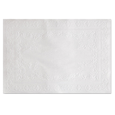 Hoffmaster Classic Embossed Straight Edge Placemats, 10 x 14, White, 1,000/Carton (HFM601SE1014)